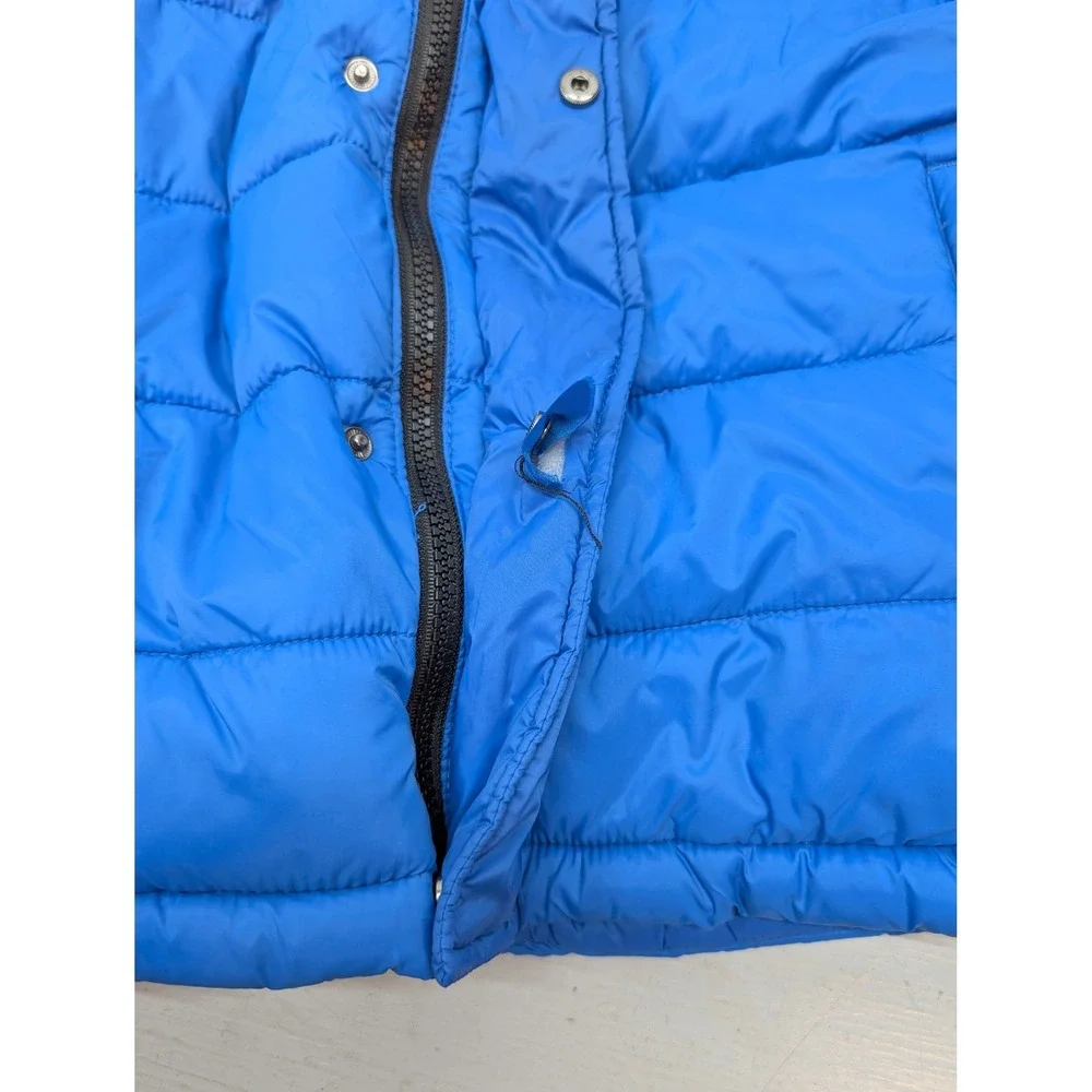 Spyder Hooded Puffer Coat Jacket Youth Boys Size M 10/12 Fleece Lined Winter